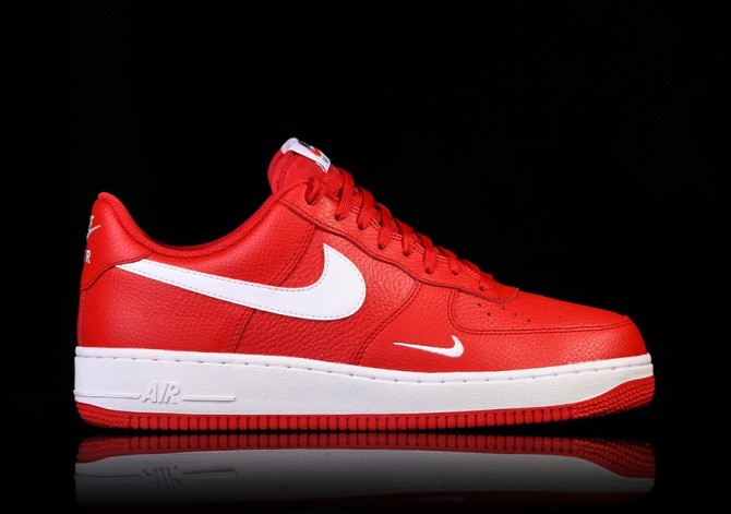 red and white nike air force 1