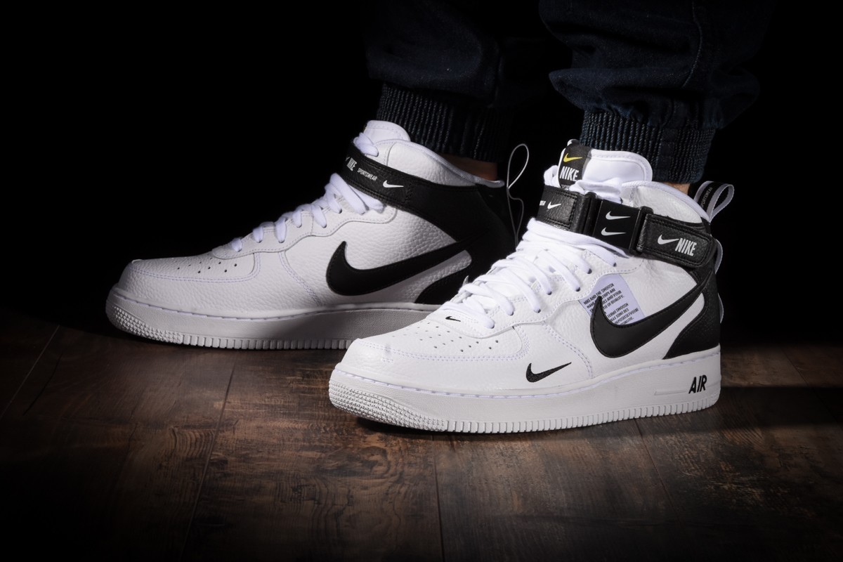 air force 1 lv8 mid top white