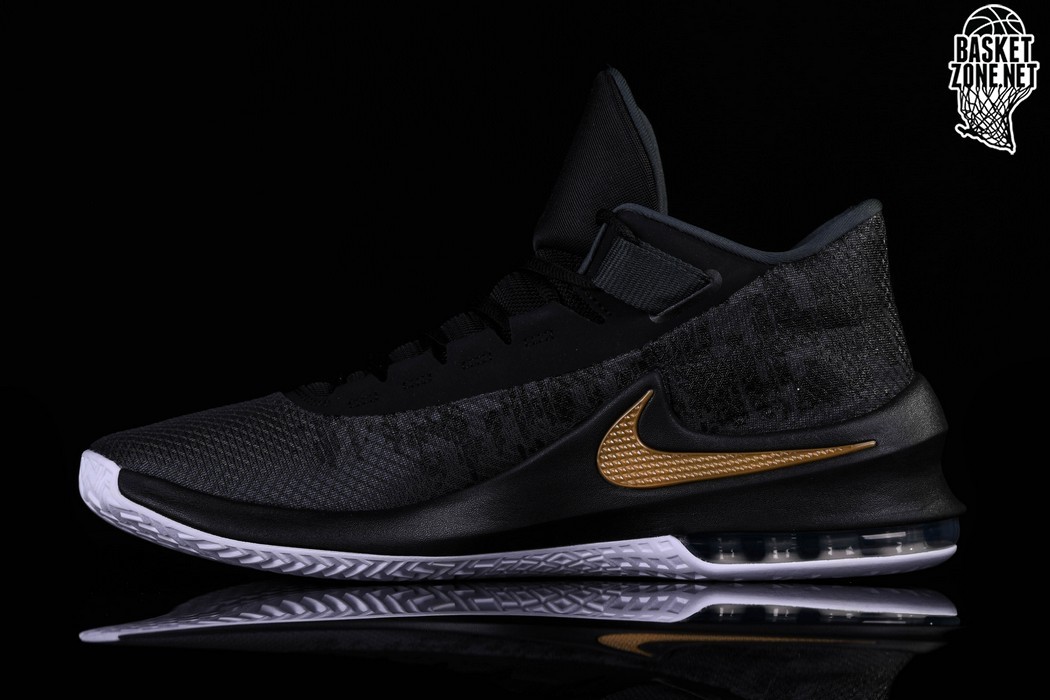 nike black shoes with gold swoosh
