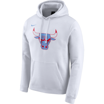 NIKE NBA CHICAGO BULLS COURTSIDE PULLOVER HOODIE UNIVERSITY RED for £65.00