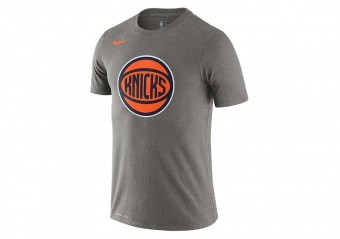 Nike New York Knicks Heathered Gray City Edition Logo Performance T-Shirt Size: Small