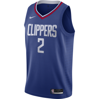 NIKE NBA LOS ANGELES CLIPPERS KAWHI LEONARD ICON EDITION SWINGMAN JERSEY RUSH BLUE